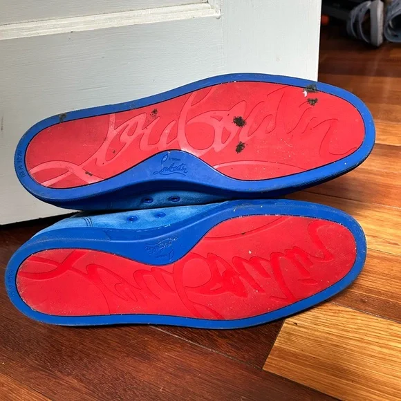 Christian Louboutin Vibrant Blue Sneakers